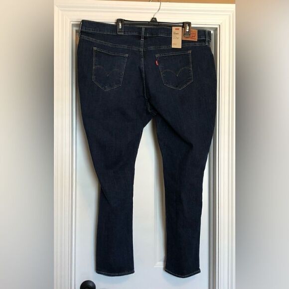 LEVIS - 🌺HP X 10 🌺 NWT -L Sz 24W Plus Size 721 Hi-Rise Skinny Distressed Jeans - Picture 5 of 16